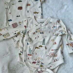 Pehr Cream City Print One Piece Bundle! 3-6 months